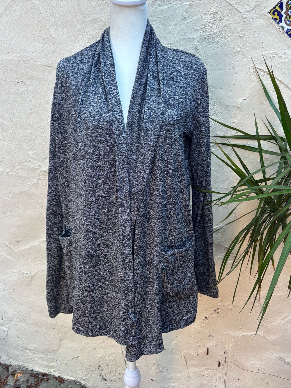 ATHLETA Cozy Open-Front Gray Women's Sweater Cardigan